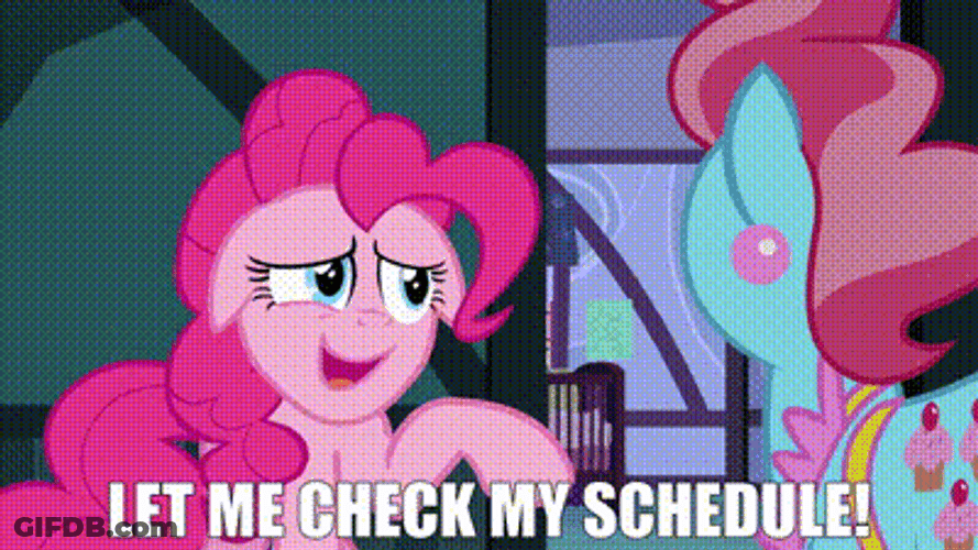 Check Schedule My Little Pony Pinkie Pie GIF