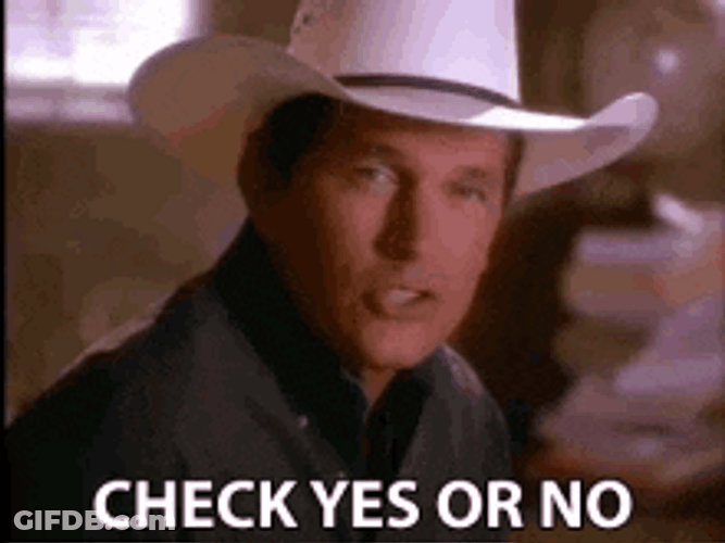 Check Yes Or No George Strait GIF