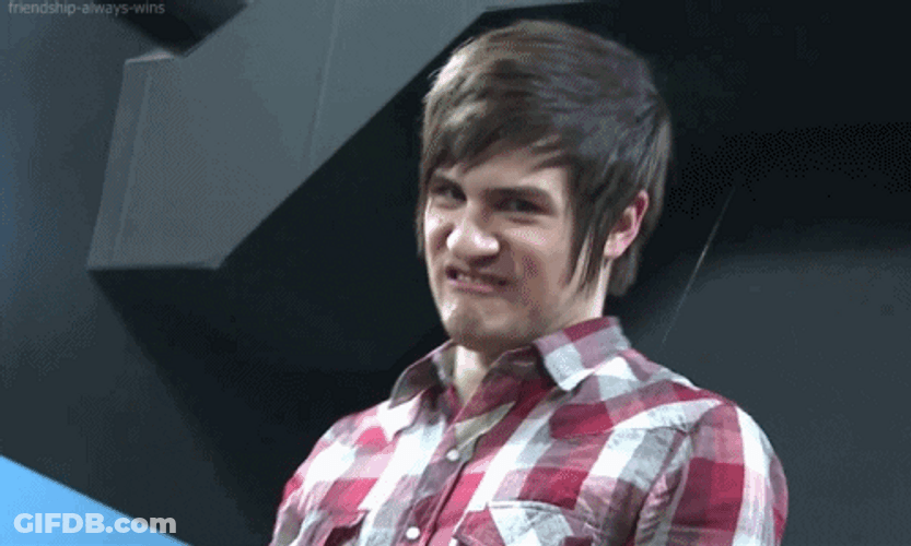 Checkered Guy Funny Face GIF