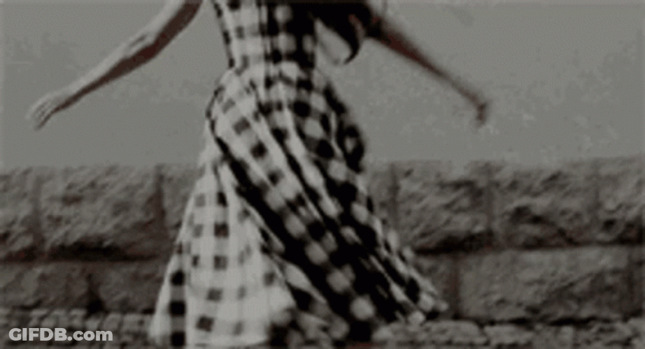 Checkered Skirt Spinning GIF