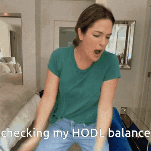 Checking Hodl Dance GIF