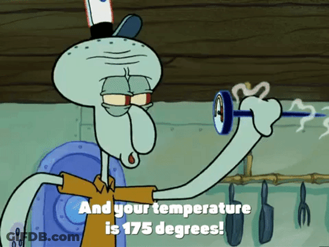 Checking Temperature Squidward Tentacles SpongeBob SquarePants GIF