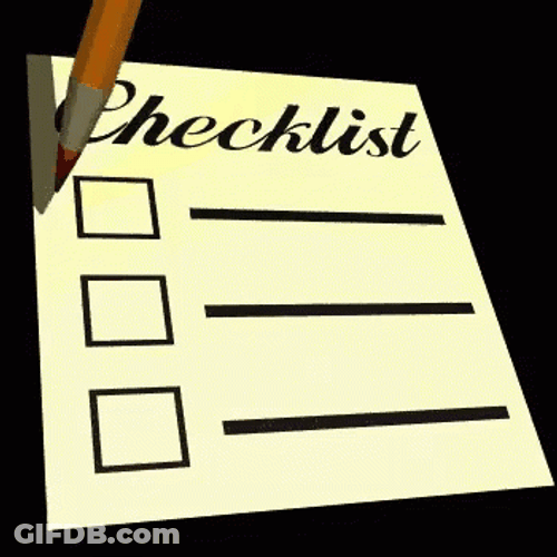 Checklist Completed Pencil Putting Checkmarks GIF