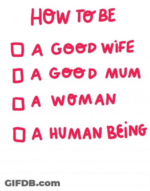 Checklist For A Woman GIF