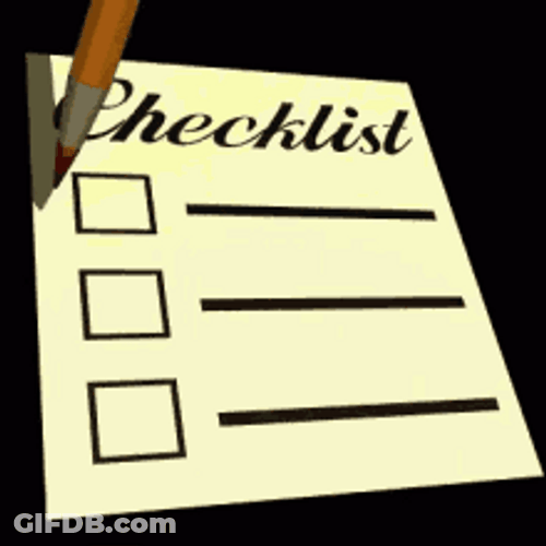 Checklist With Red Check Marks GIF