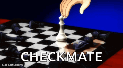 Checkmate On Chess Board GIF
