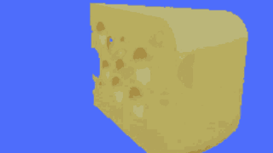 Cheddar Cheese 3D Art GIF