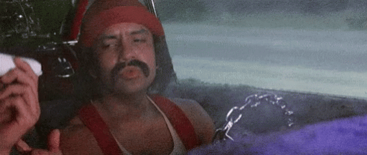 Cheech And Chong Shocked Face GIF