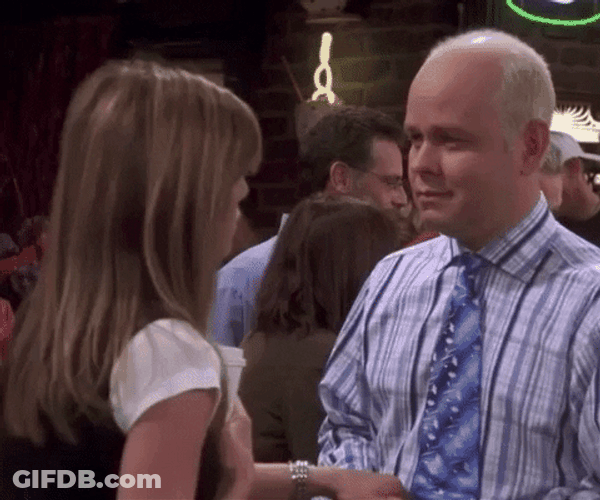Cheek Kiss Friends Rachel Greene James Michael Tyler GIF