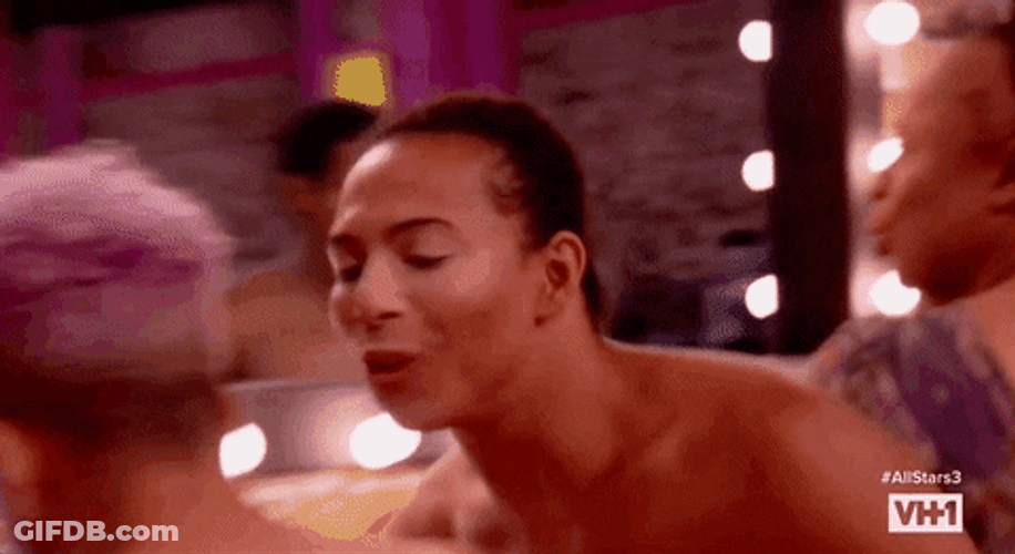 Cheek Kiss Rupauls Drag Race All Stars GIF
