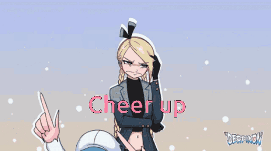 Cheer Up Friend Derpixon Animated Characters GIF