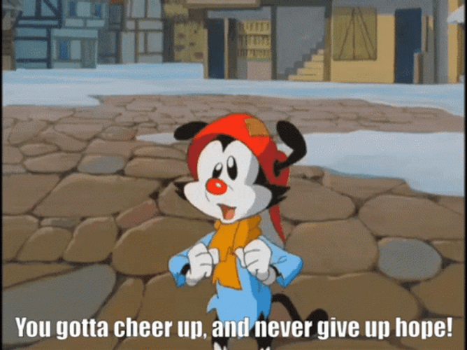 Cheer Up Wakko Warner Animaniacs Cartoon GIF