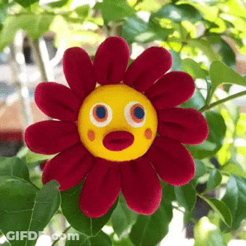 Cheerful Animated Flower Happy Spring GIF