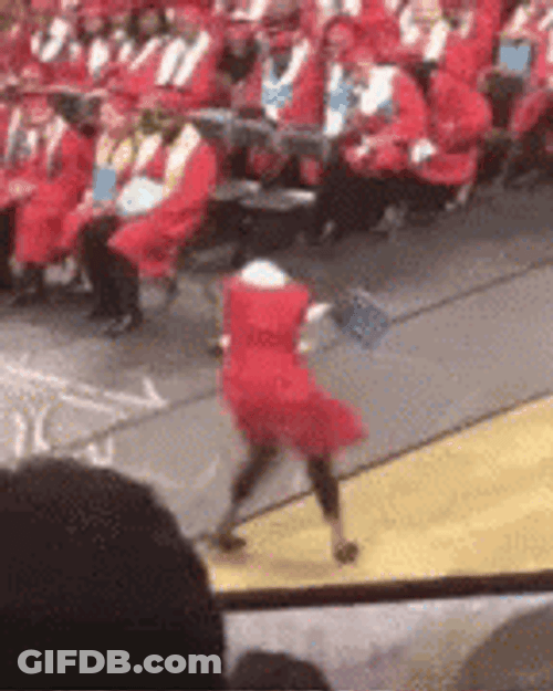 Cheerful Dancing Graduation GIF