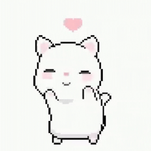 Cheerful Kawaii Cat Dancing GIF