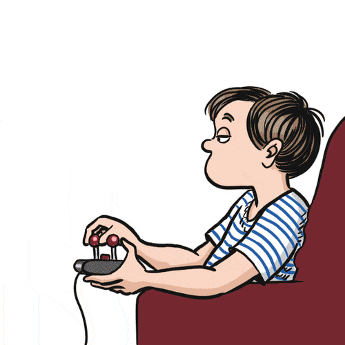 Cheerful Man Game Time Moment GIF