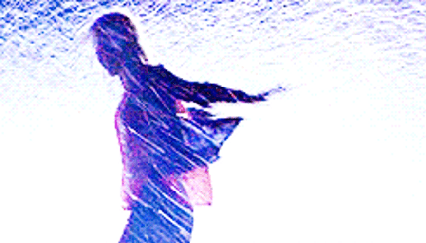 Cheerful Woman In Rain GIF
