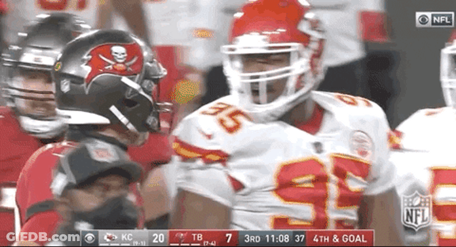 Cheering Chris Jones Each Other GIF