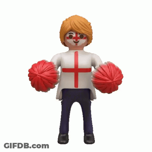 Cheering Footballs Coming Home GIF