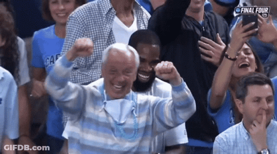 Cheering For March Madness GIF