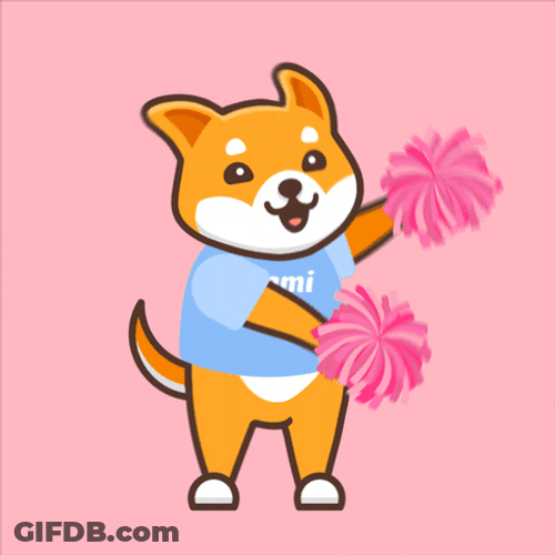 Cheering Kami Dancing Dog GIF