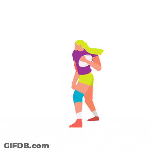 Cheering Runners Womens Rugby GIF