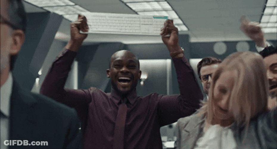 Cheering The Man GIF