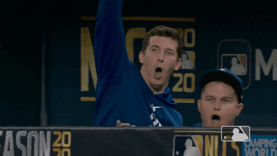 Cheering Walker Buehler Shouting GIF