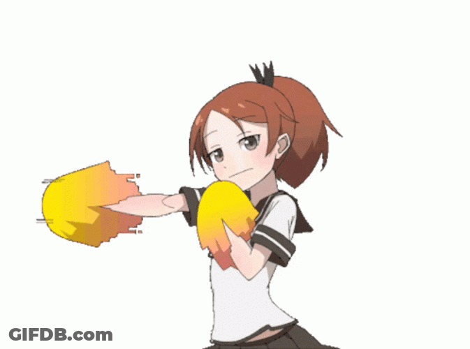 Cheerleader Anime Girl Pompoms GIF