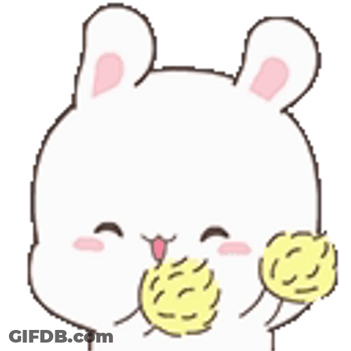 Cheerleader Blushing Cheeks Bunny GIF