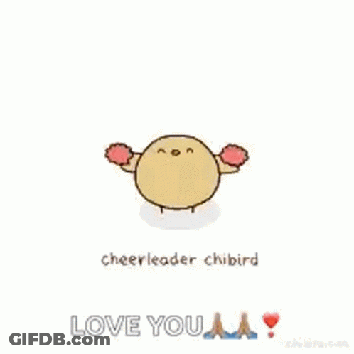 Cheerleader Chibird Finish Today Strong GIF
