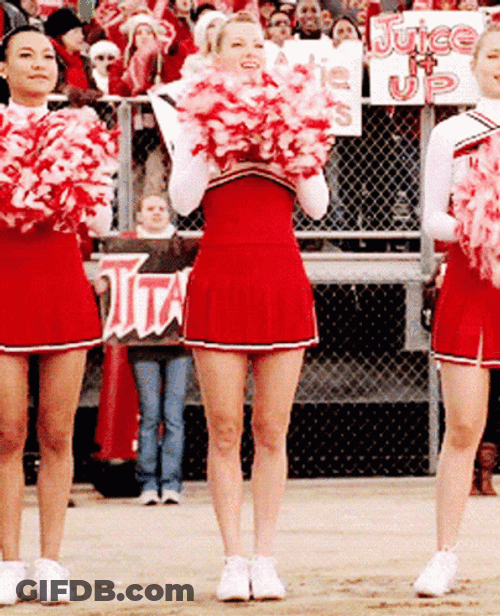 Cheerleader Clapping Their Pompoms GIF