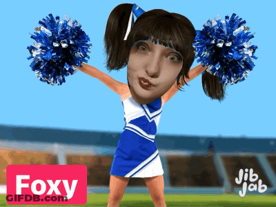 Cheerleader Foxy GIF