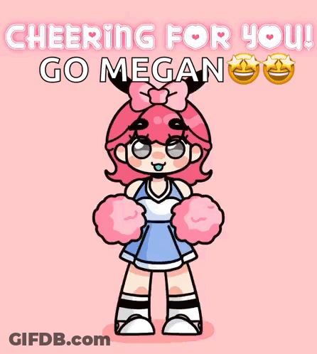 Cheerleader Jumping With Cheering For You Megan GIF