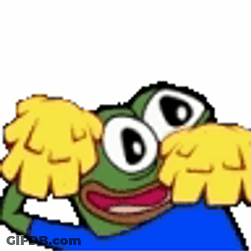 Cheerleader Pepe The Frog GIF