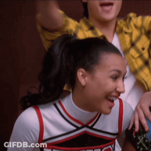 Cheerleader Ponytail Wearing NC Top GIF