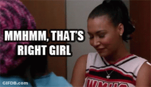 Cheerleader Saying Mhmm That's Right Girl GIF