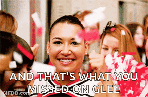 Cheerleader Smiling With Glee Phrase GIF