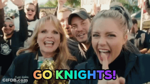 Cheerleader Thumbs Up Saying Go Knights GIF