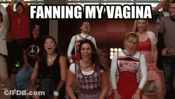 Cheerleaders Dancing Fanning My Vagina GIF