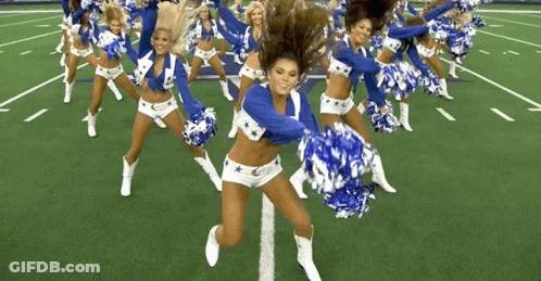 Cheerleaders Dancing On Field GIF