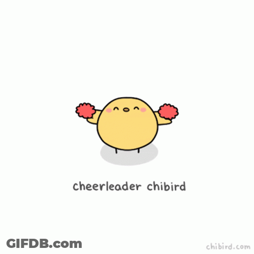 Cheerleading Chibird Hey You Got This GIF