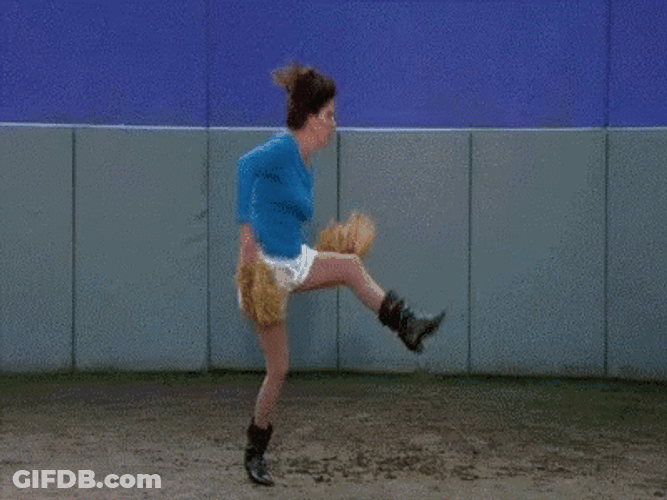 Cheerleading Crazy Dance Funny Woman GIF