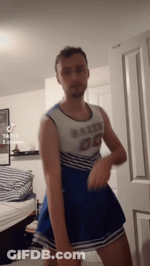 Cheerleading Gay Man Random Dance GIF