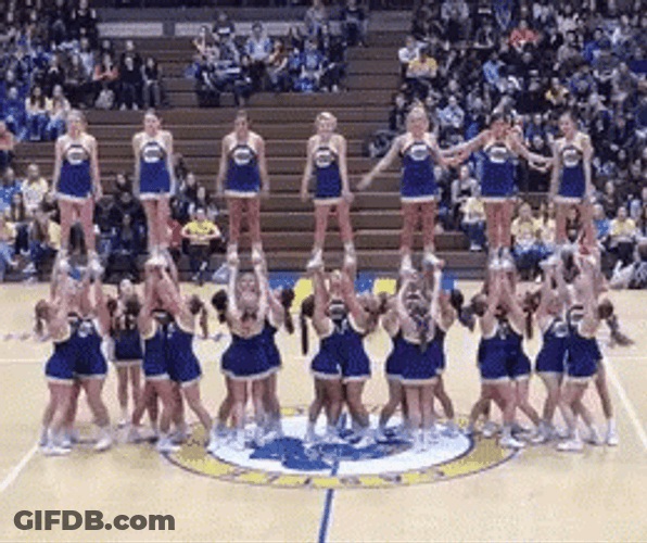 Cheerleading High School Team Yaaa GIF