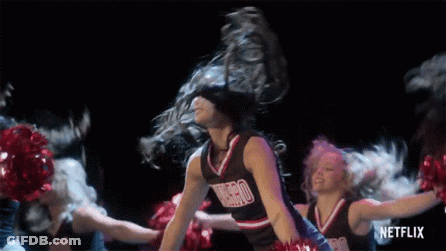Cheerleading Pompoms Slow Motion GIF