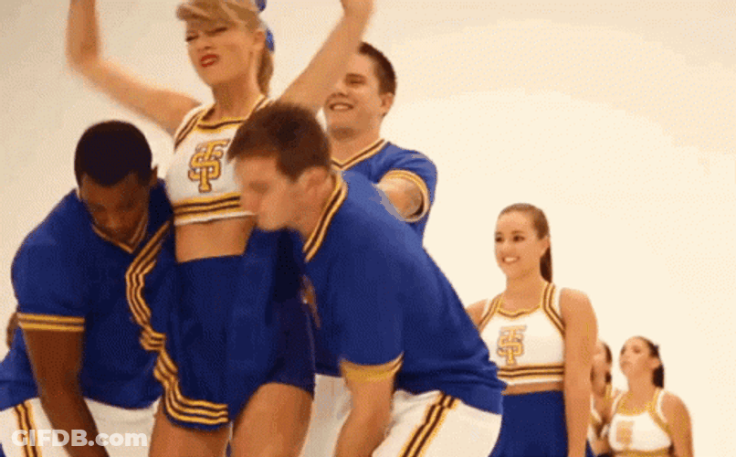 Cheerleading Taylor Swift Shake It Off GIF
