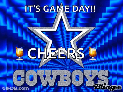 Cheers Cowboys Poster GIF