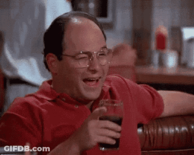 Cheers George Costanza GIF