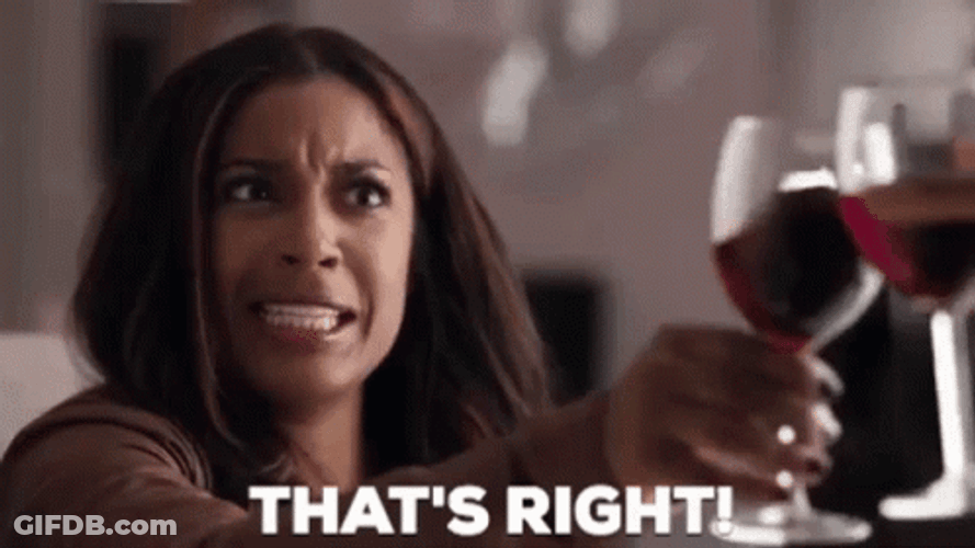 Cheers Reagan Gomez Thats Right GIF
